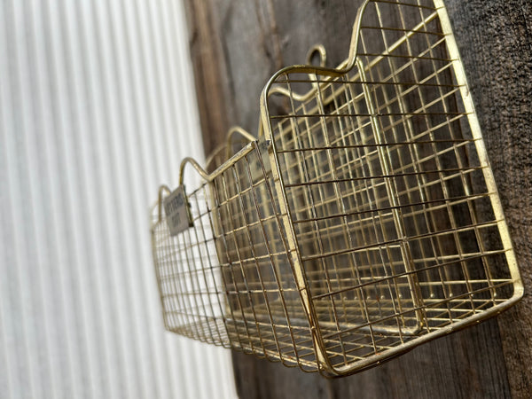 Vintage Brass Letters Organizer