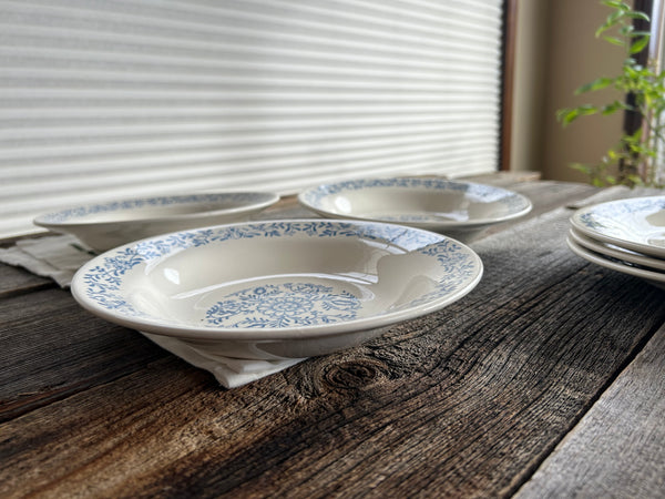 Vintage Oxford OXF5 Blue Floral Soup/Pasta Bowl