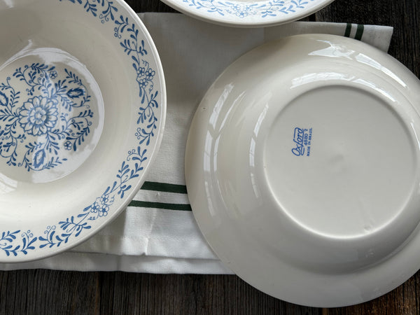 Vintage Oxford OXF5 Blue Floral Soup/Pasta Bowl
