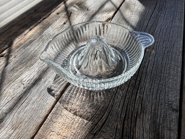 Vintage Large Glass Citrus Reamer