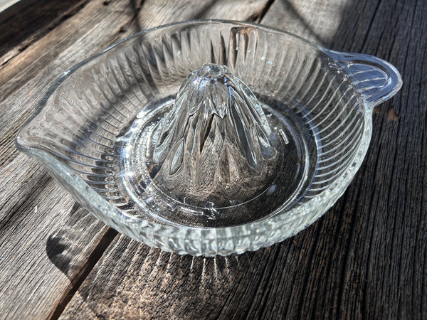 Vintage Large Glass Citrus Reamer