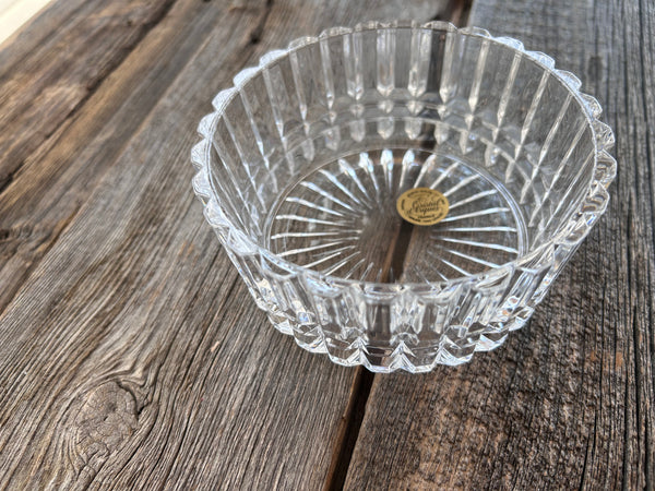 Vintage Cristal D'Arques Wine Bottle Coaster