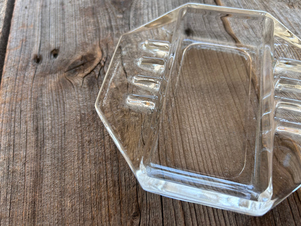 Vintage Safex Octagon Glass Ashtray