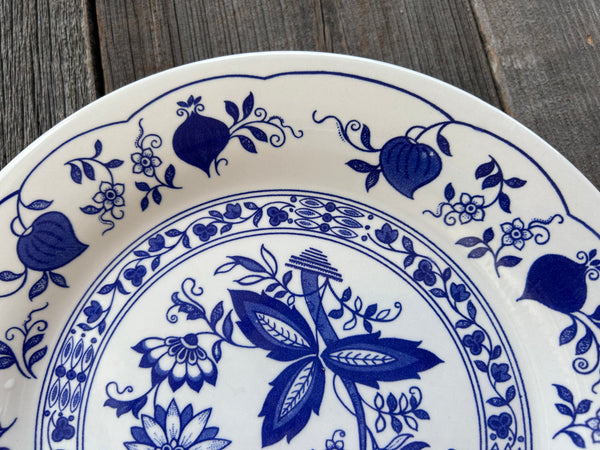 Vintage Staffordshire Tableware Blue Onion Plates