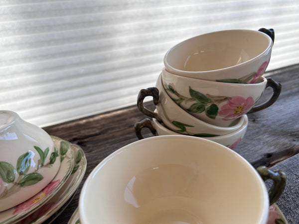 Individual Vintage Franciscan Desert Rose Teacup and Saucer