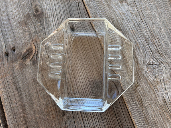 Vintage Safex Octagon Glass Ashtray