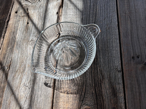 Vintage Large Glass Citrus Reamer