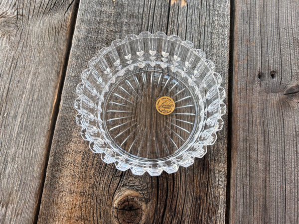 Vintage Cristal D'Arques Wine Bottle Coaster