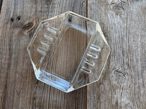 Vintage Safex Octagon Glass Ashtray