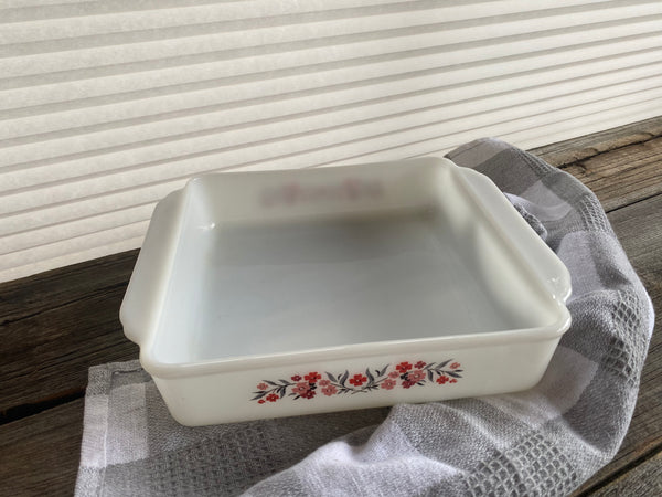 Vintage Fire King Primrose Square Baking Pan