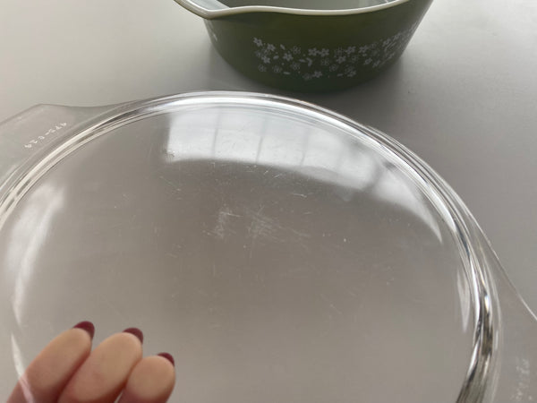 Vintage Pyrex Spring Blossom Casserole Dish and Lid