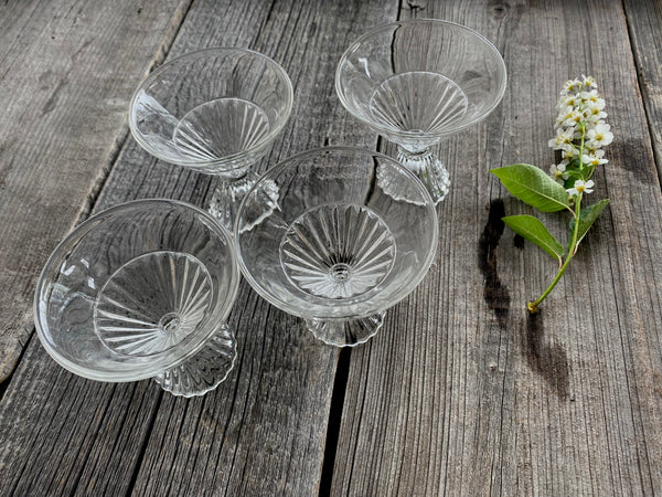 Set Vintage Paden City Petite Cocktail Glasses