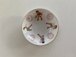 Individual Vintage Liling China PingPong Children Saucer