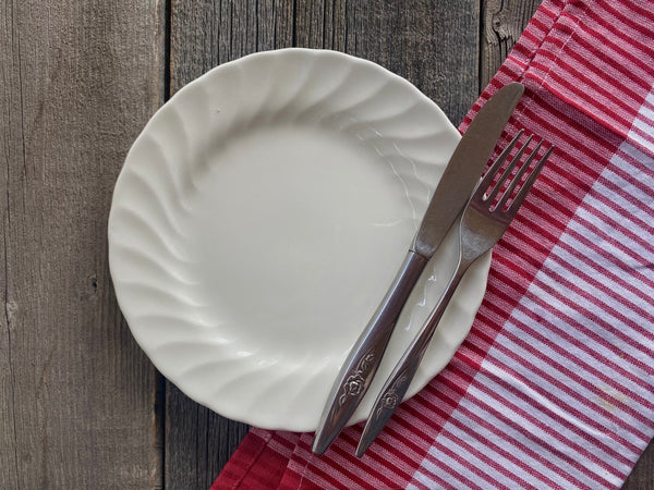 Individual Vintage Wood & Sons Camelot White Salad Plate