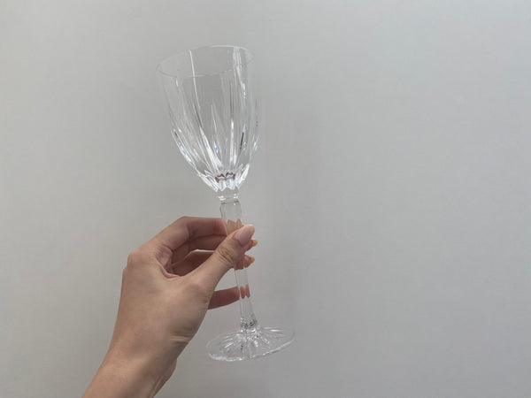 Set of 5 Vintage Mikasa Icicles Crystal Wine Glasses