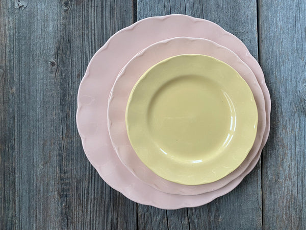 Individual Vintage Yellow Grindley Petalware Bread and Butter Plate