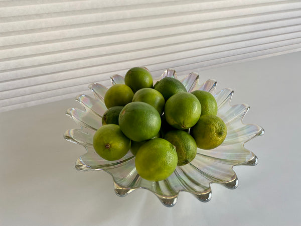 Vintage Federal Glass Iridescent Large Bowl