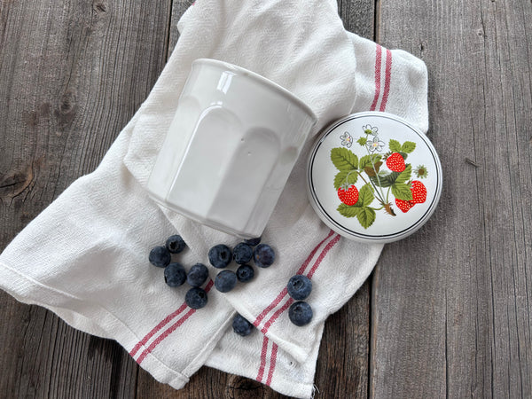 Vintage Strawberry Jam Jar