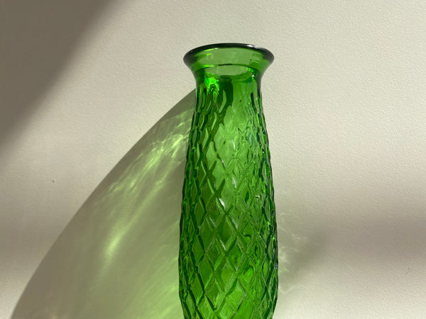 Vintage E.O. Brody Green Glass Vase