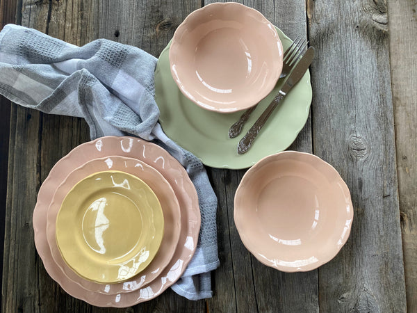 Individual Vintage Yellow Grindley Petalware Bread and Butter Plate