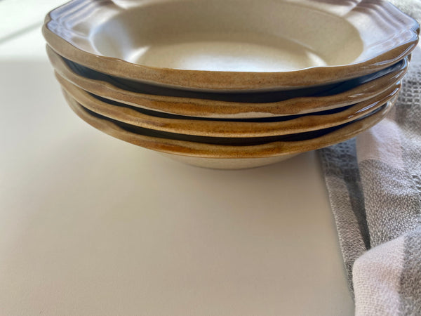 Vintage Individual Mikasa Whole Wheat Shallow Bowl