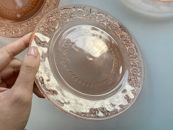 Individual Vintage KIG Pink Salad Plate