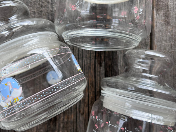 Individual Vintage Air-Tight Glass Container