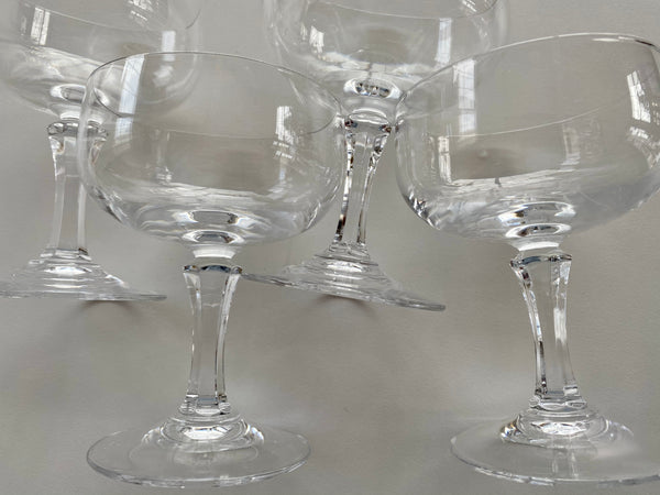 Set of 4 Vintage Coupe Glasses