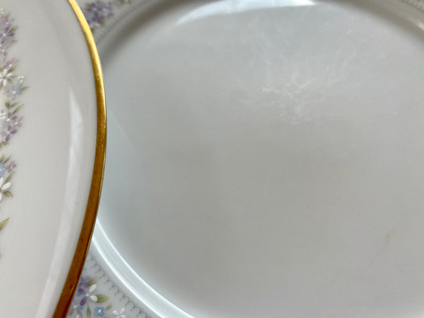 Individual Vintage Noritake Lilac Time Dinner Plate