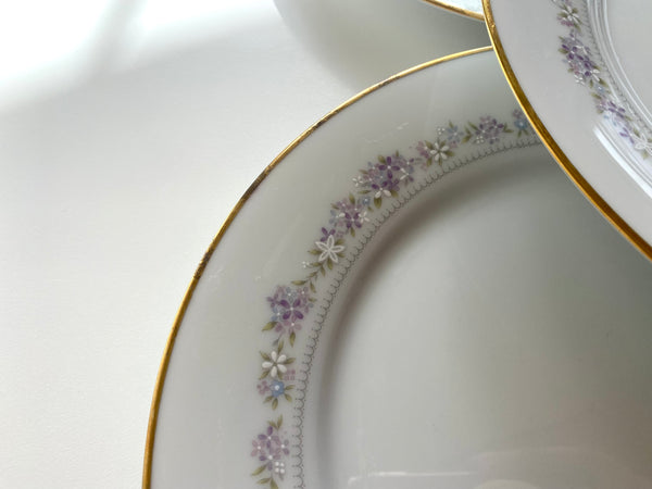 Individual Vintage Noritake Lilac Time Dinner Plate