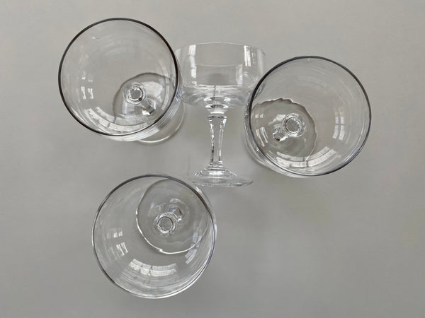 Set of 4 Vintage Coupe Glasses