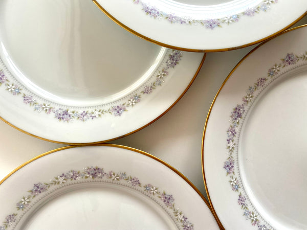 Individual Vintage Noritake Lilac Time Dinner Plate