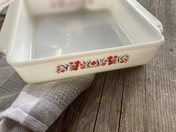 Vintage Fire King Primrose Square Baking Pan