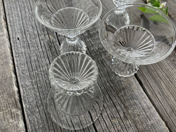 Set Vintage Paden City Petite Cocktail Glasses