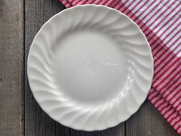 Individual Vintage Wood & Sons Camelot White Salad Plate