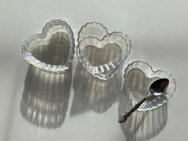 Individual Arc Semi Iridescent Cuisine Heart Shaped Tart Pans