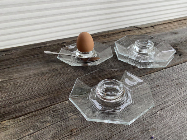 Set of 4 Vintage Luminarc Octime Egg Cups