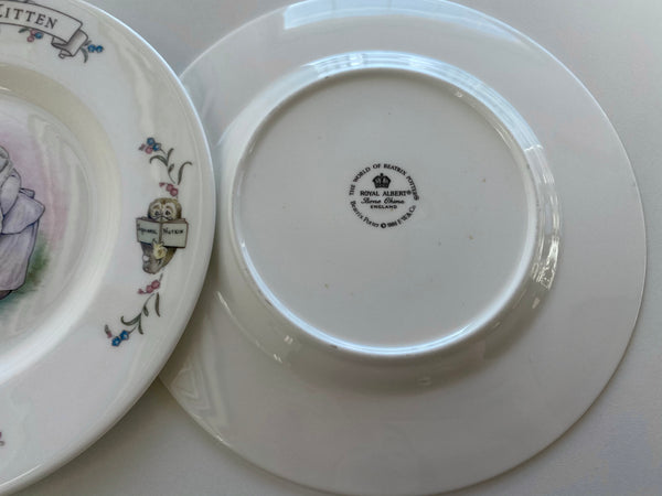 Set of 2 Vintage Royal Albert Tom Kitten Plates