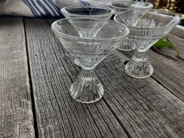 Set Vintage Paden City Petite Cocktail Glasses