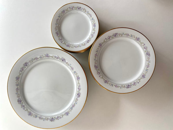 Individual Vintage Noritake Lilac Time Bread and Butter Plate