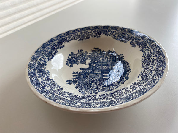 Vintage N.I.C.E. Extrastone Italy Blue Bowl
