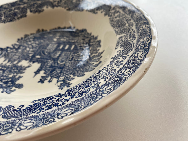 Vintage N.I.C.E. Extrastone Italy Blue Bowl