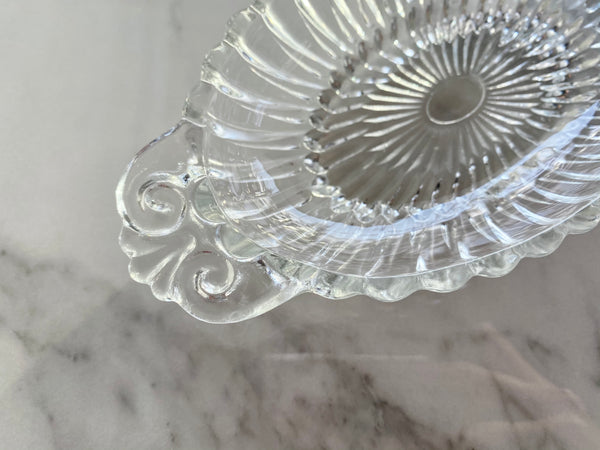 Vintage Oval Glass Dish