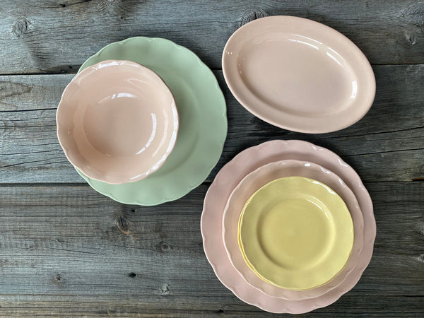 Individual Vintage Yellow Grindley Petalware Bread and Butter Plate