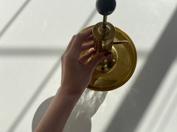 Vintage Brass and Glass Shot Dispenser