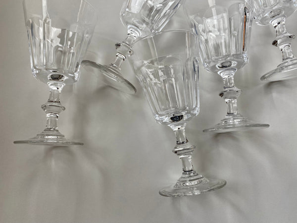 Set of 6 Vintage Arc France Wine Glasses