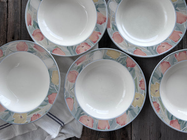 Individual Vintage Mikasa Intaglio Cezanne Soup Bowls