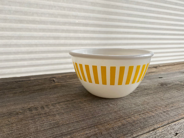 Vintage Hazel Atlas Yellow Stripe Bowl