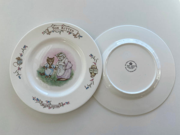 Set of 2 Vintage Royal Albert Tom Kitten Plates