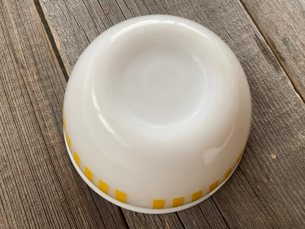 Vintage Hazel Atlas Yellow Stripe Bowl